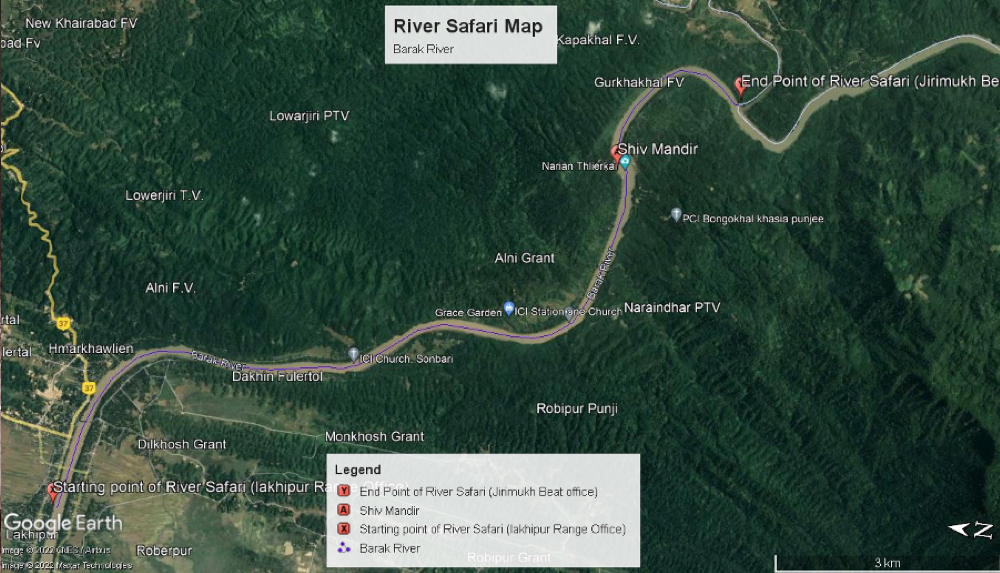 barak river safari route map